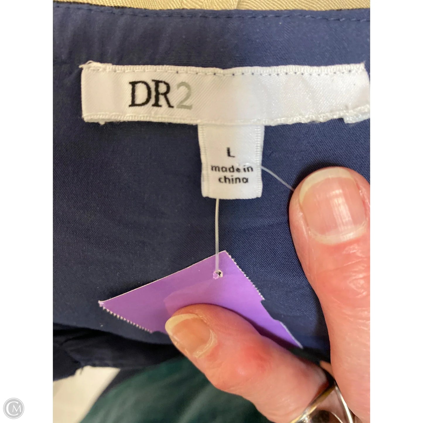 Top Long Sleeve By Dr2 In Blue, Size: L