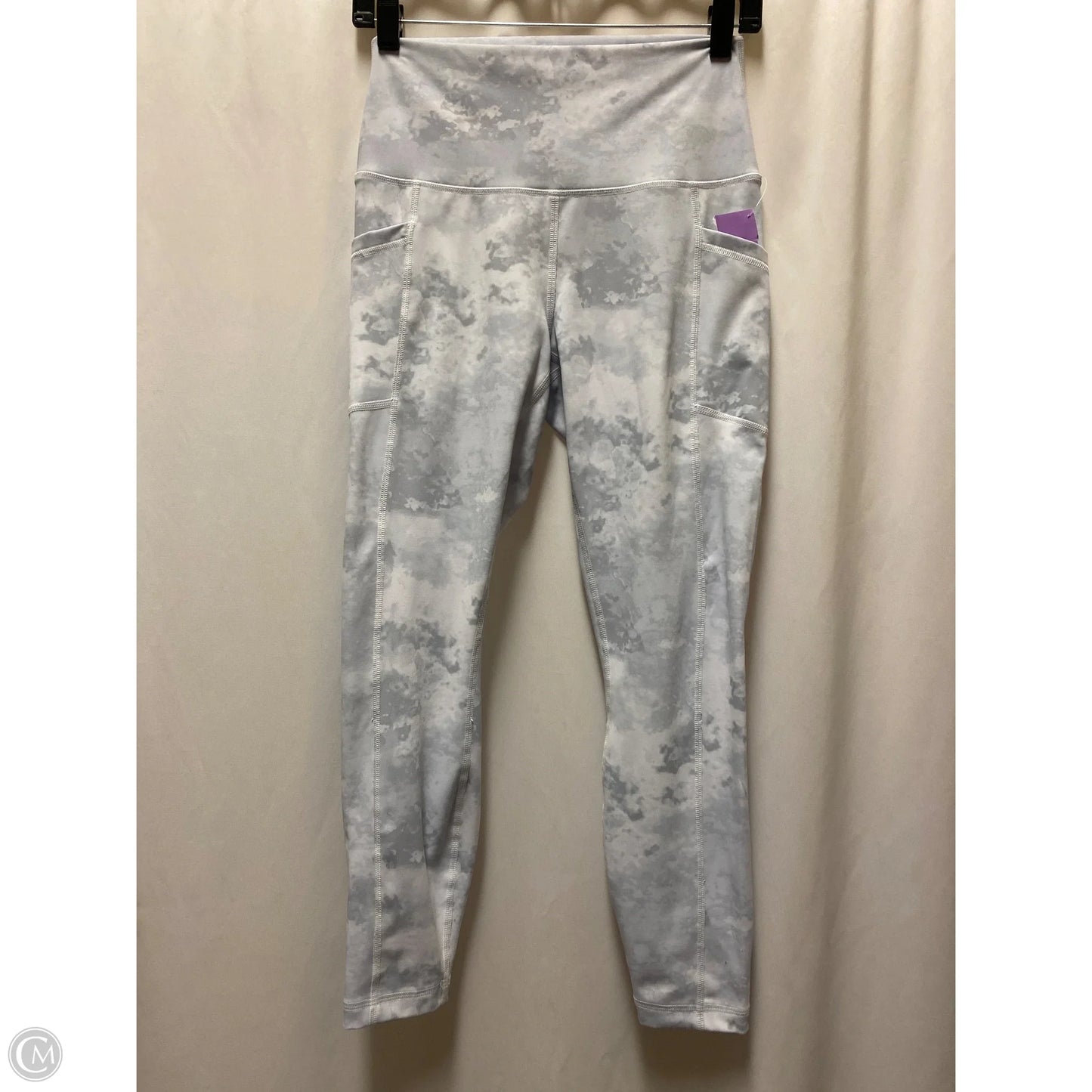 Athletic Leggings By 90 Degrees By Reflex In Grey, Size: M