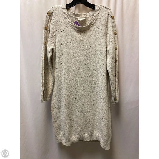 Dress Casual Midi By Loft In Tan, Size: L