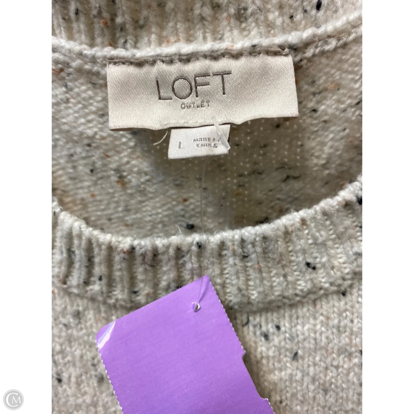 Dress Casual Midi By Loft In Tan, Size: L