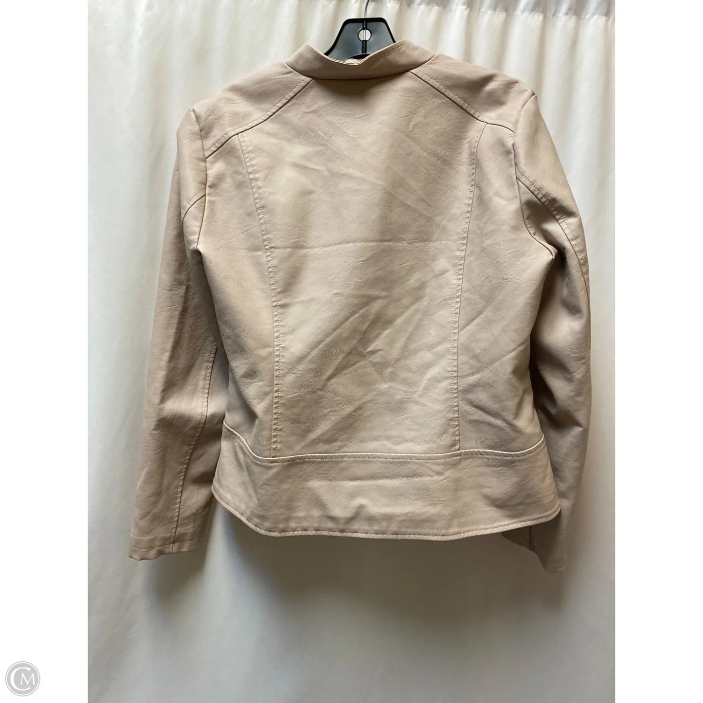 Jacket Moto By Baccini In Pink, Size: L