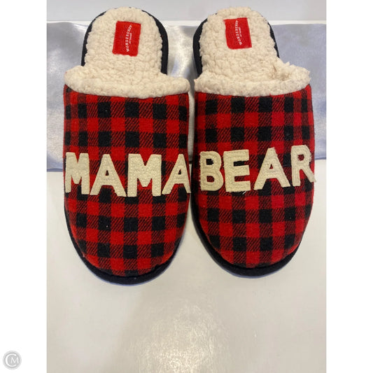 Slippers By Clothes Mentor In Red