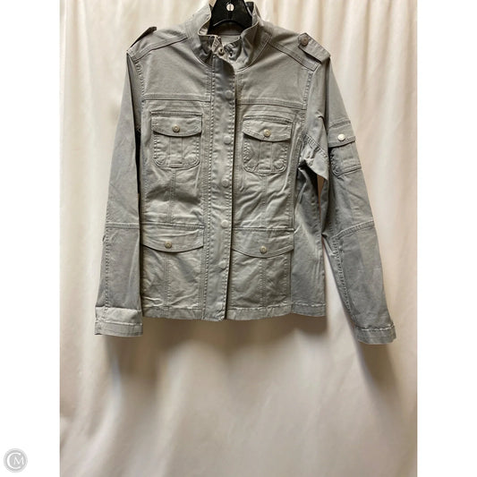 Jacket Denim By Kensie In Grey Denim, Size: L