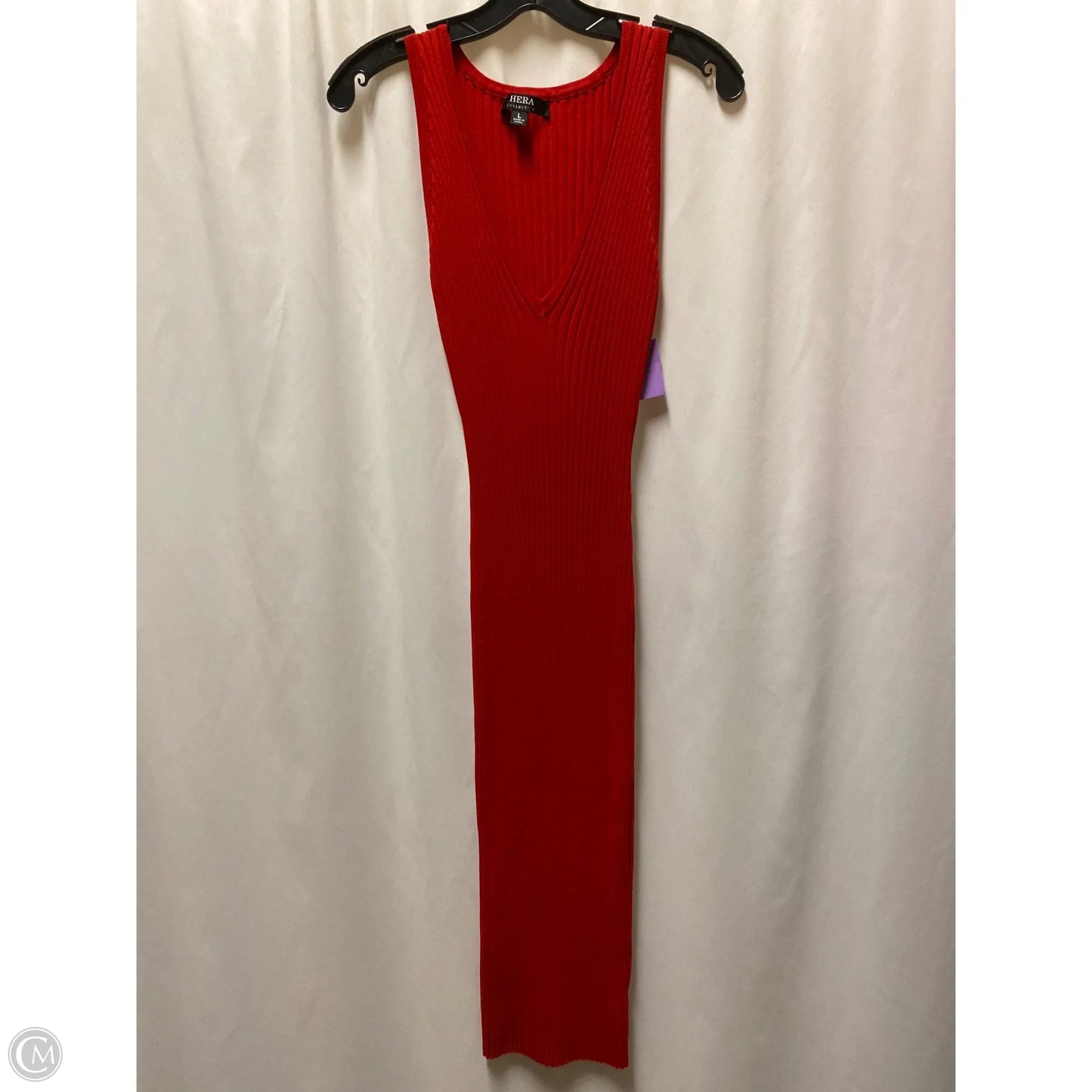 Dress Casual Midi By Clothes Mentor In Red, Size: L