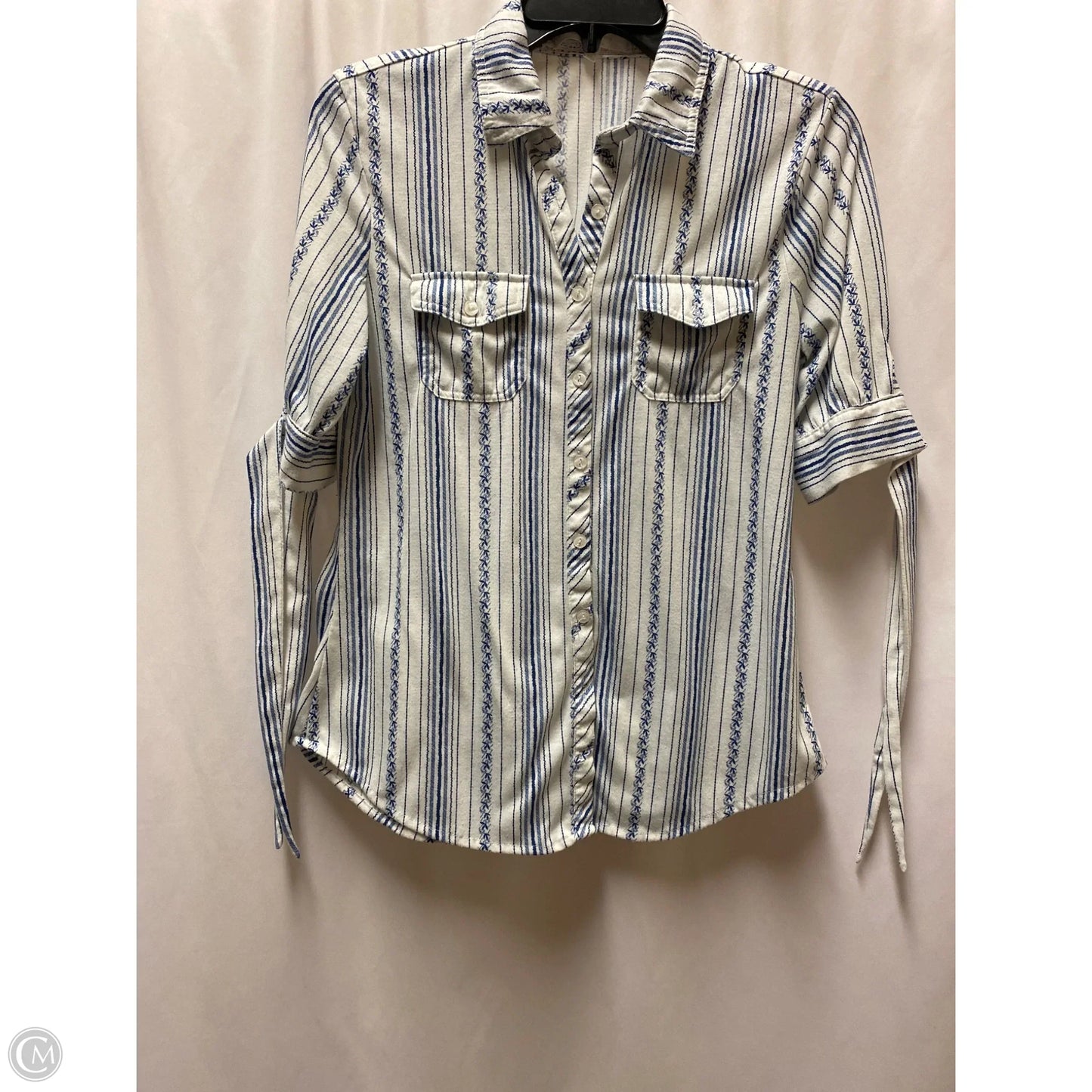 Top Short Sleeve By Eden & Olivia In Blue, Size: S