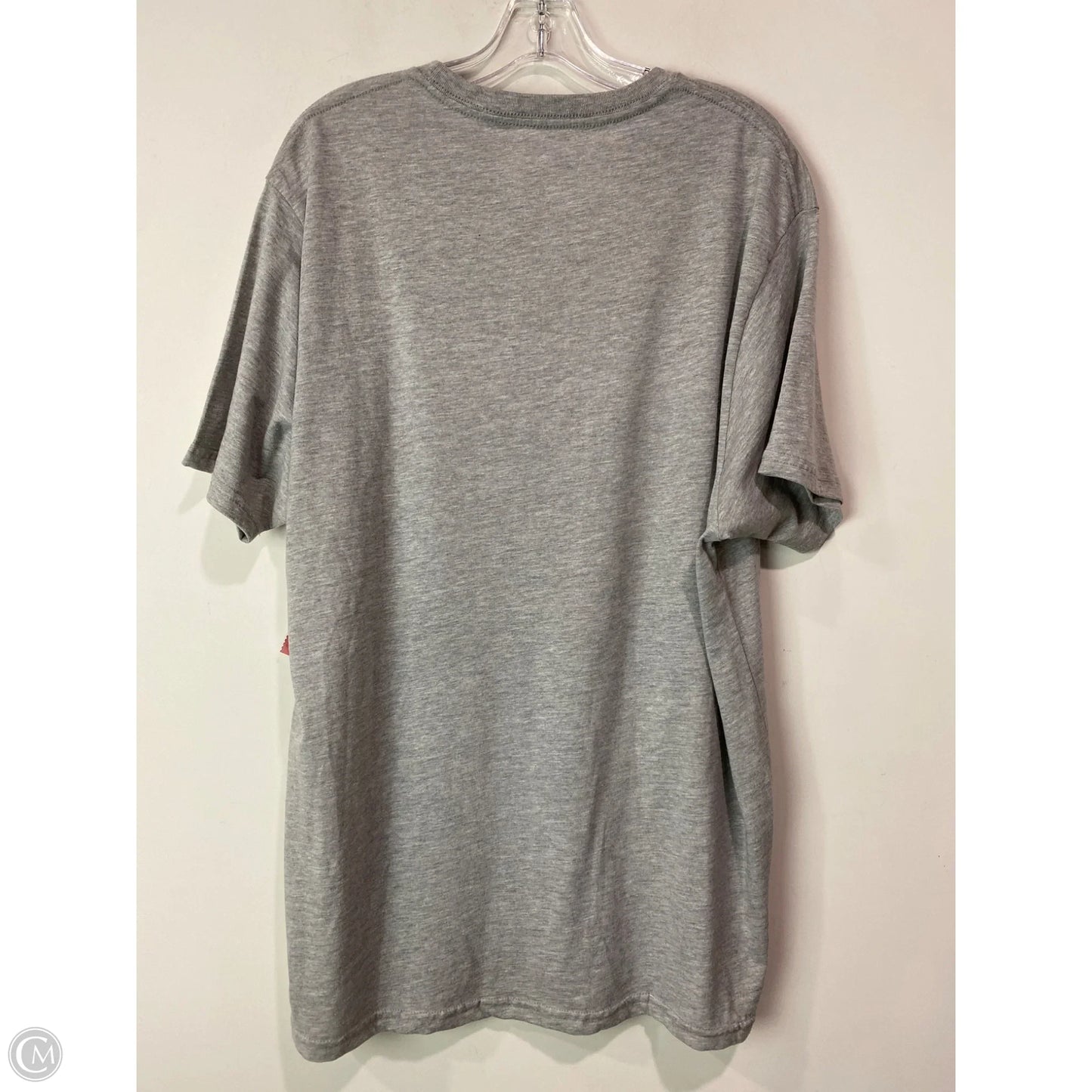 Top Short Sleeve By Holiday Time In Grey, Size: Xl