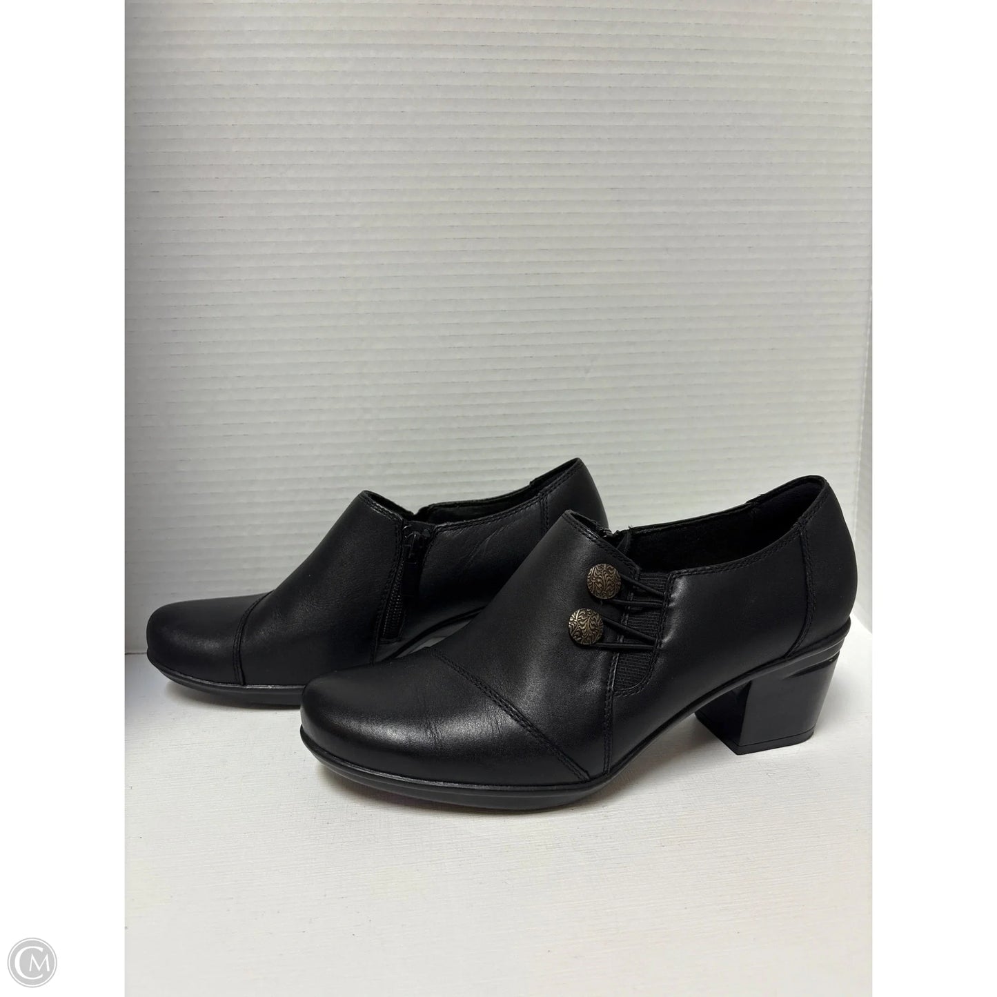 Shoes Heels Block By Clarks In Black, Size: 7