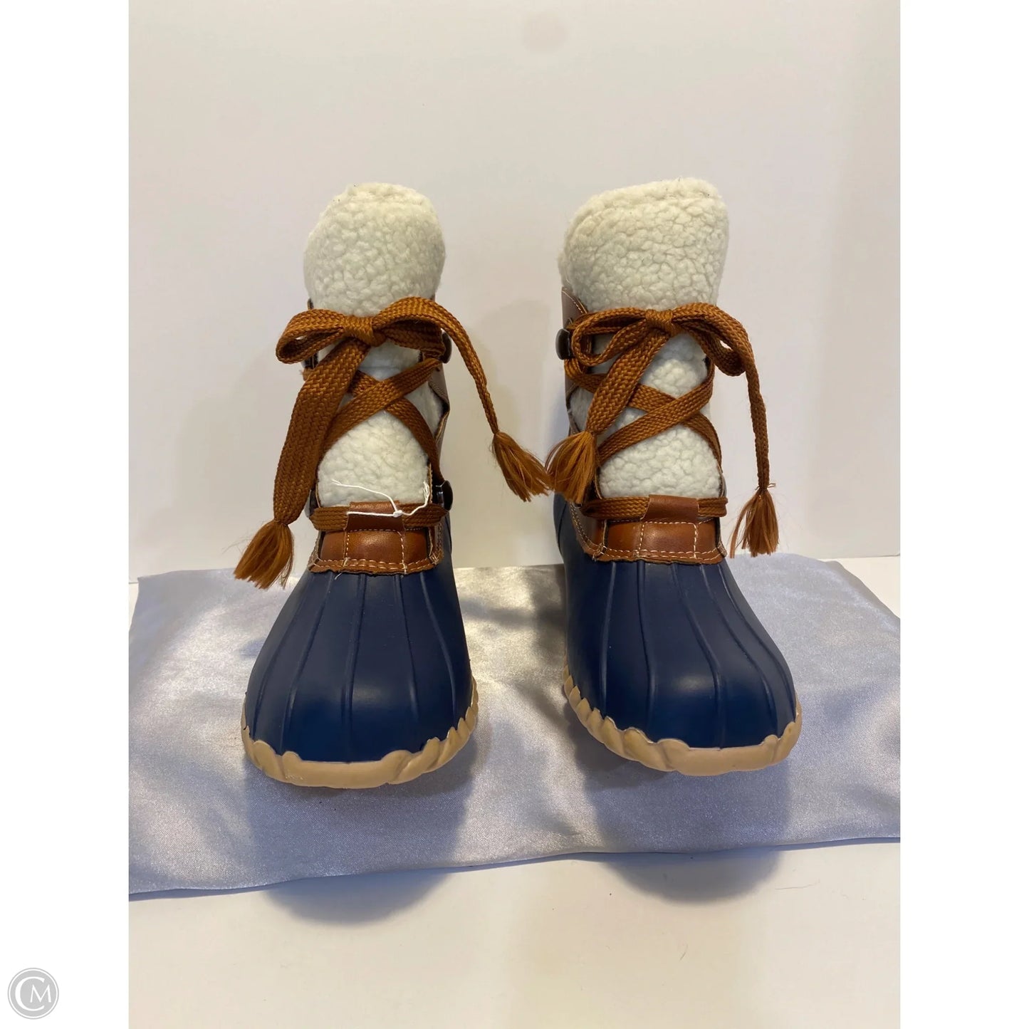 Boots Rain By Clothes Mentor In Navy, Size: 10