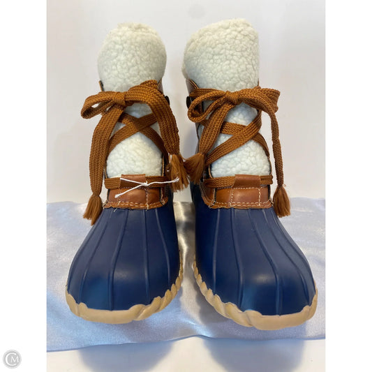 Boots Rain By Clothes Mentor In Navy, Size: 10