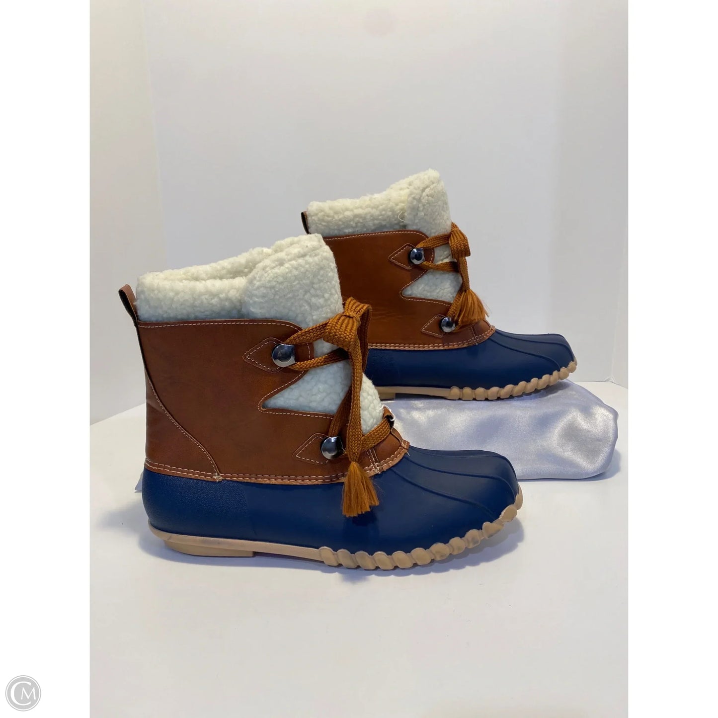 Boots Rain By Clothes Mentor In Navy, Size: 10