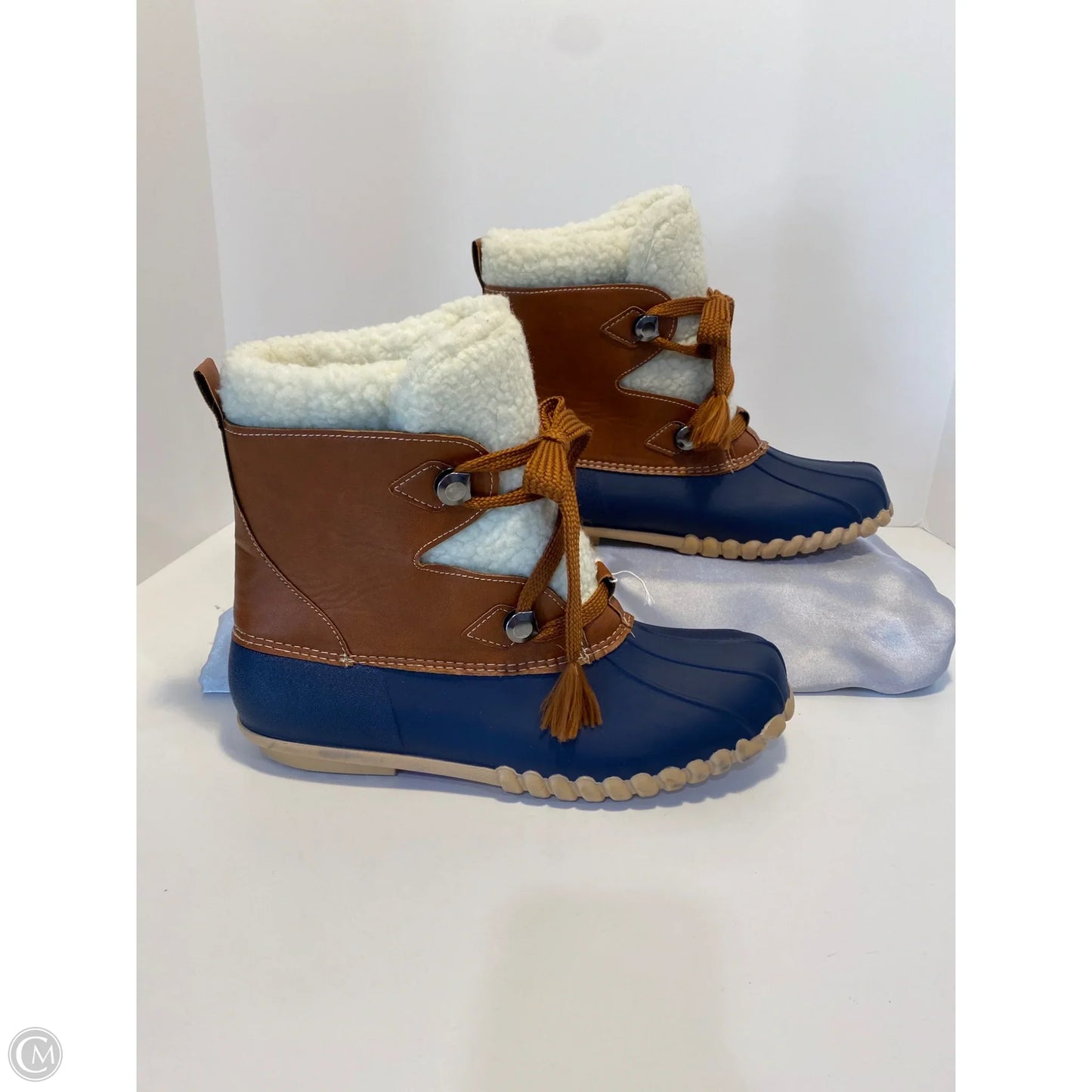 Boots Rain By Clothes Mentor In Navy, Size: 10