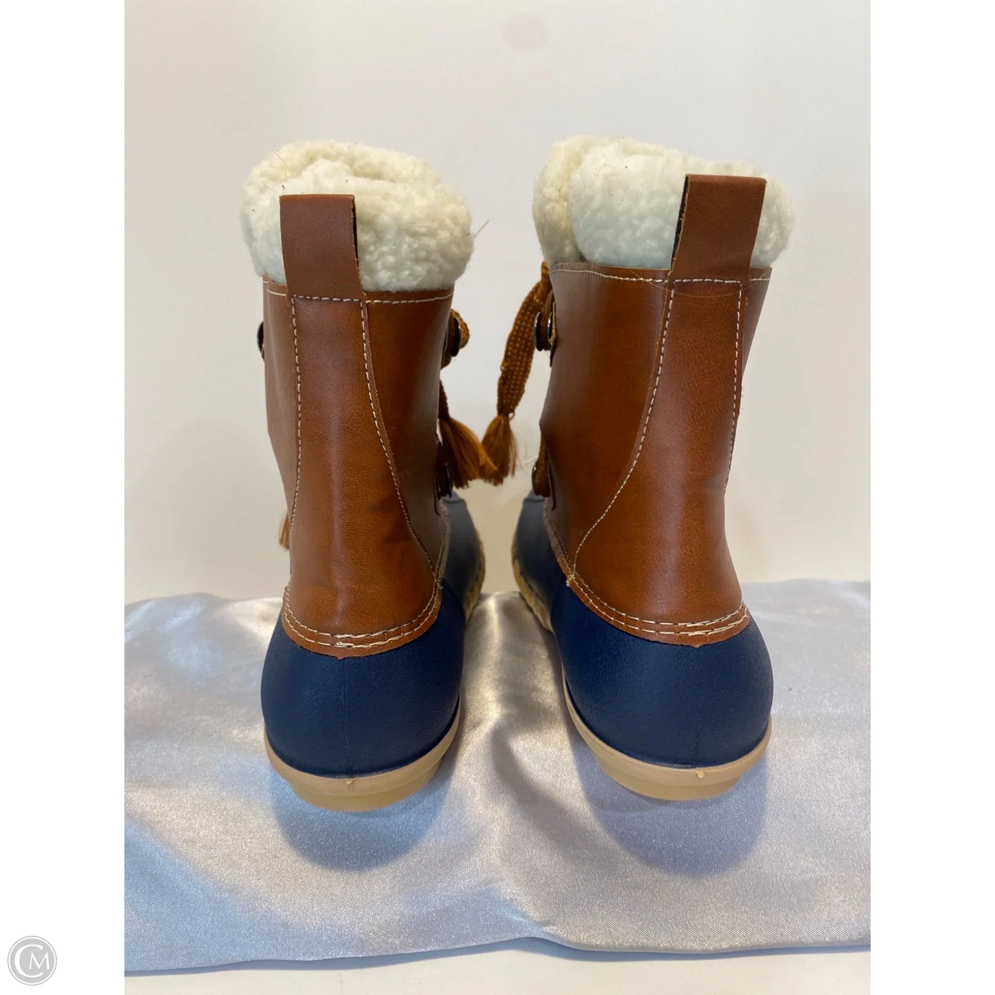 Boots Rain By Clothes Mentor In Navy, Size: 10