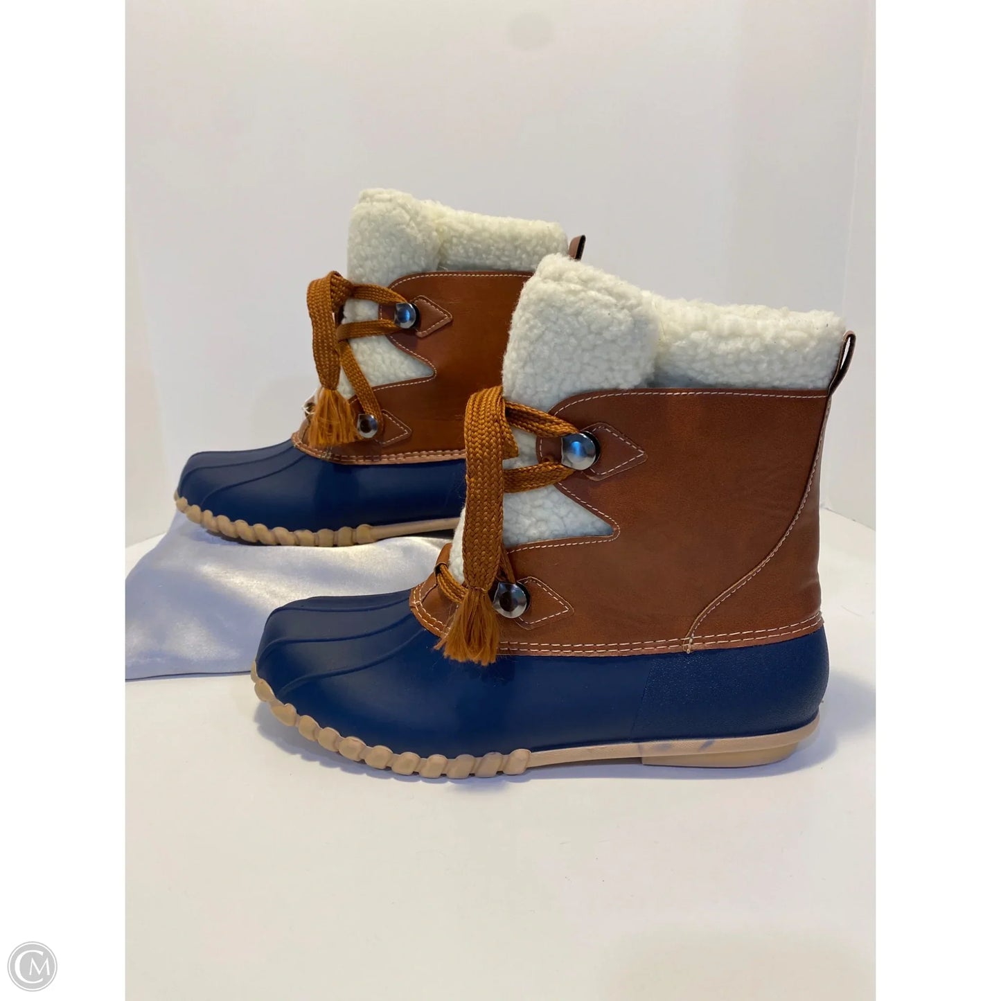 Boots Rain By Clothes Mentor In Navy, Size: 10