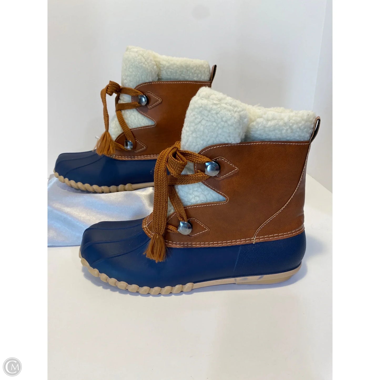 Boots Rain By Clothes Mentor In Navy, Size: 10