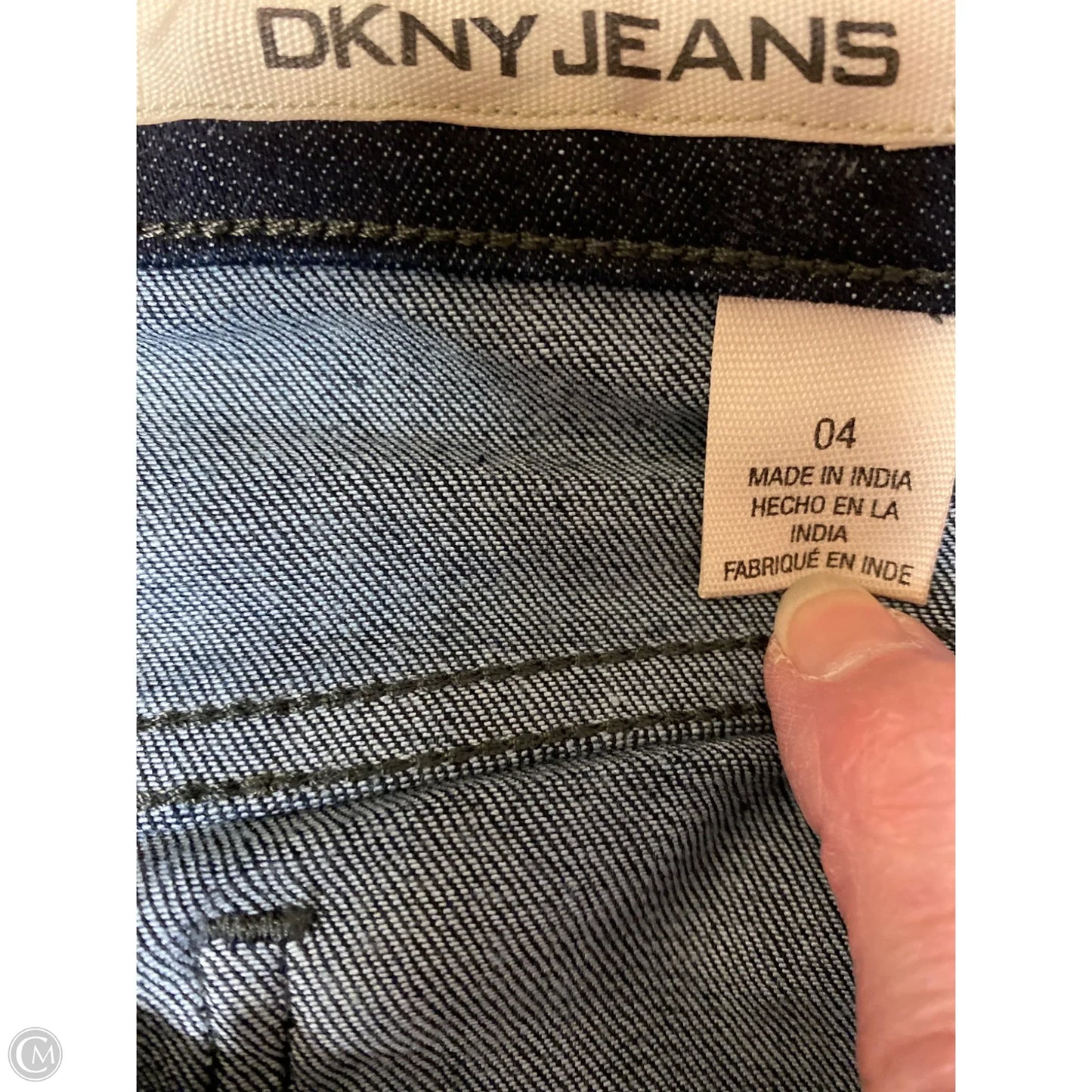 Jeans Straight By Dkny In Blue Denim, Size: 4