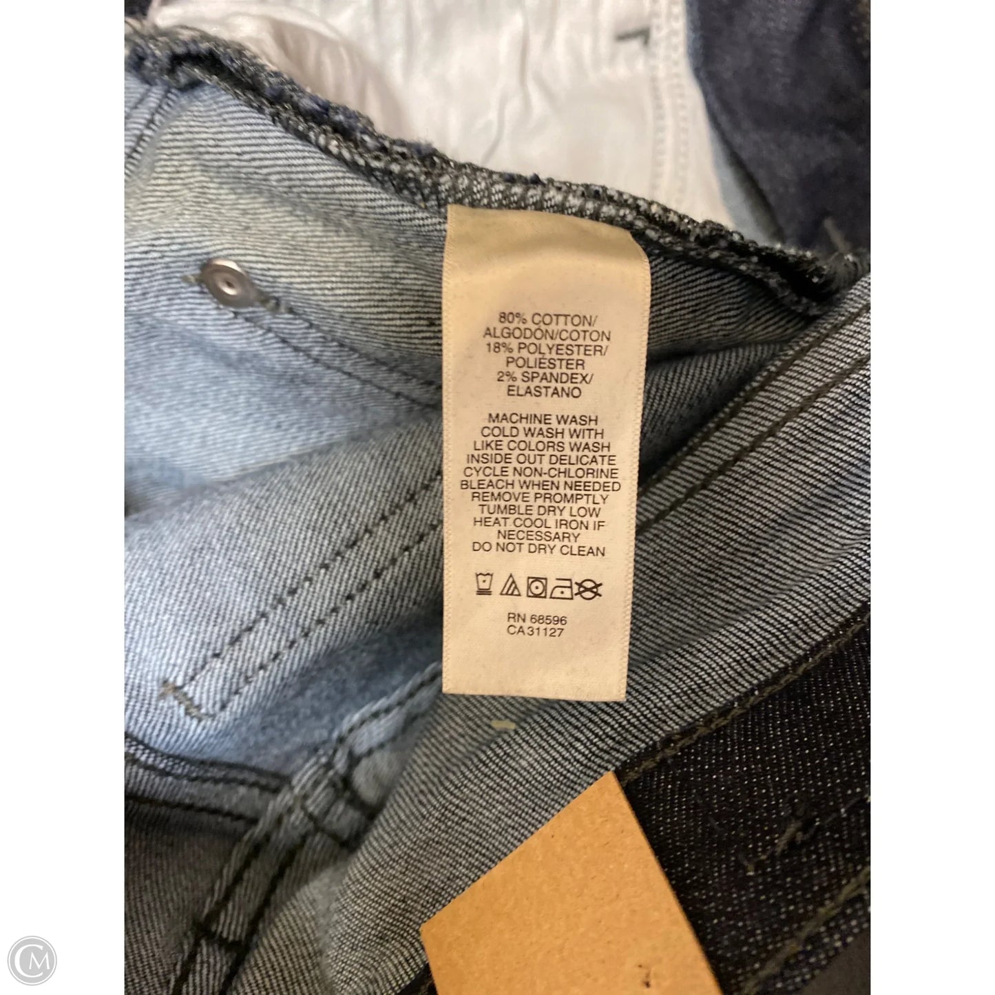 Jeans Straight By Dkny In Blue Denim, Size: 4