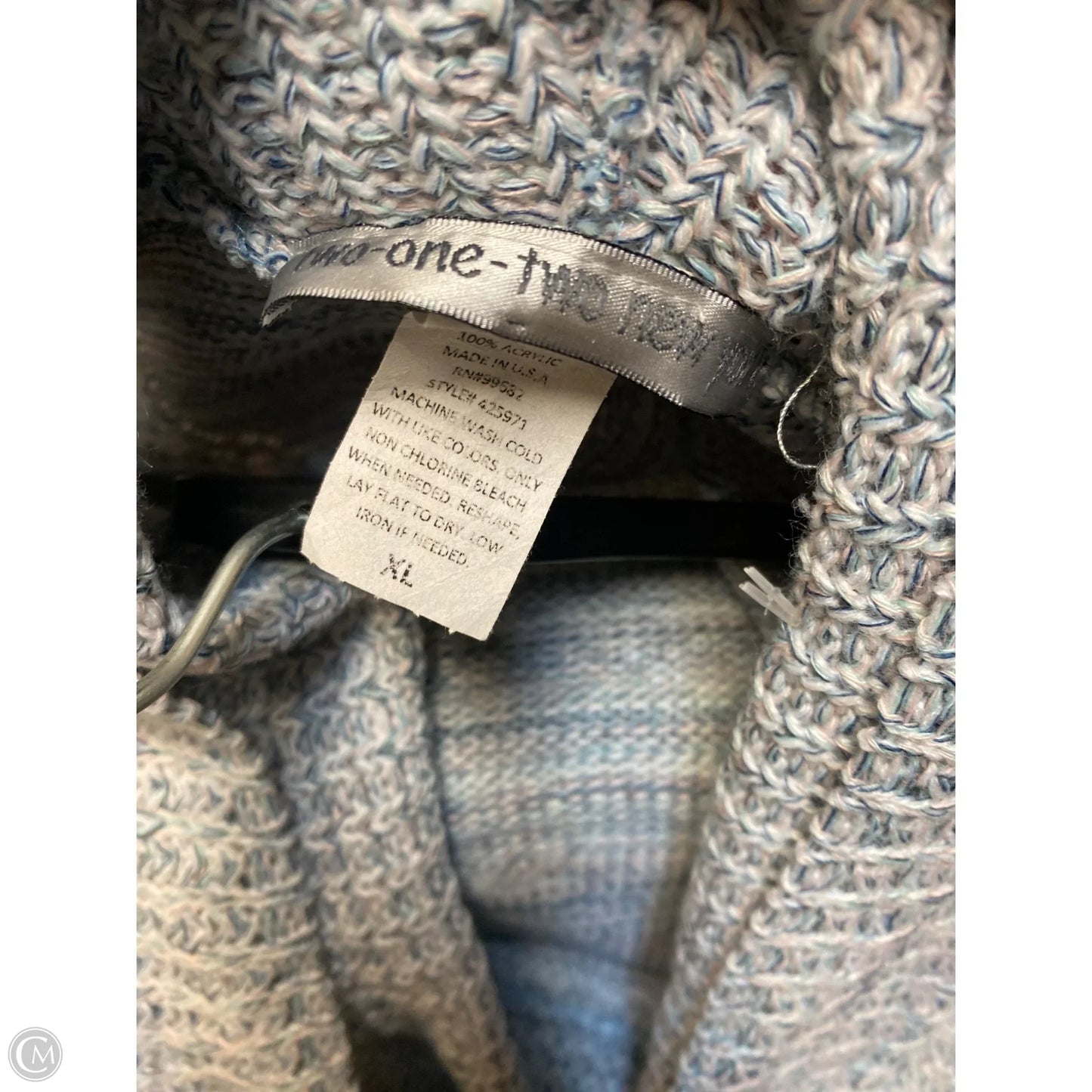 Sweater By Clothes Mentor In Blue, Size: Xl