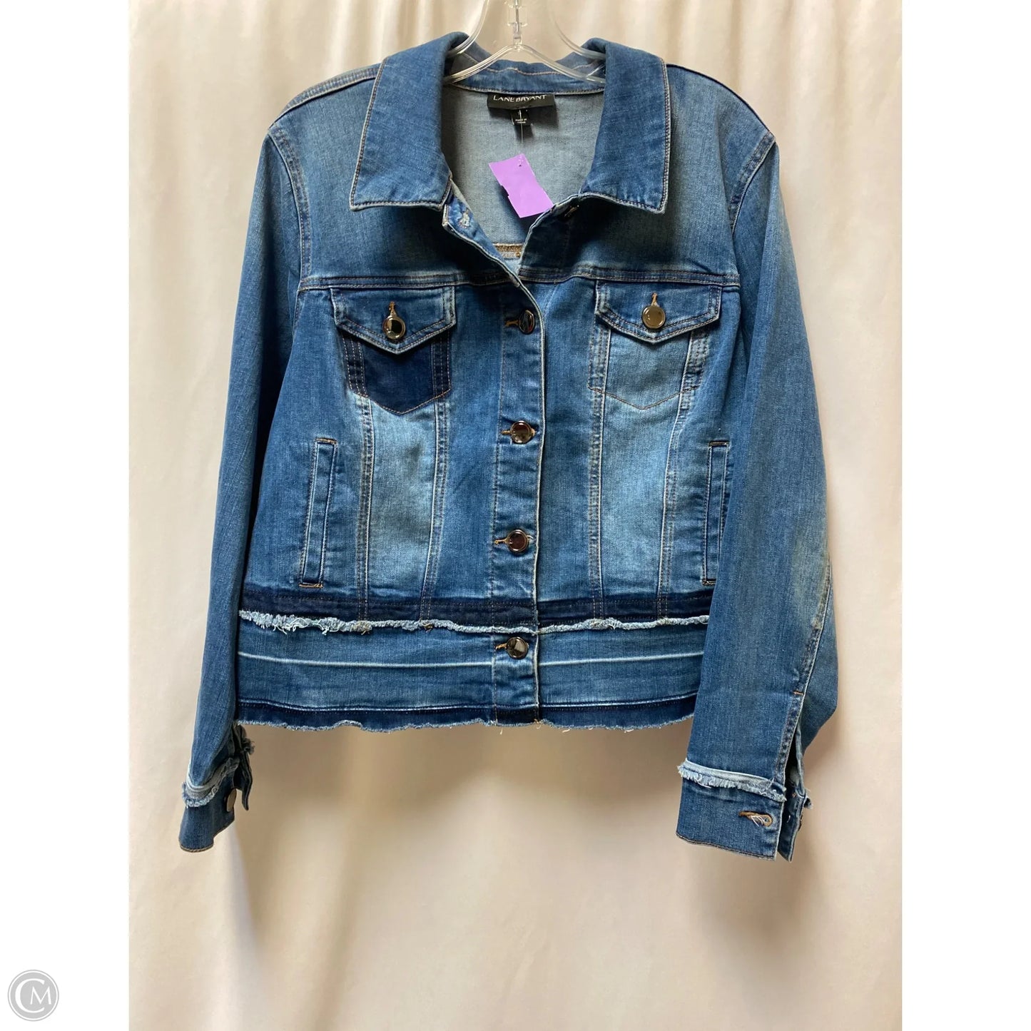 Jacket Denim By Lane Bryant In Blue Denim, Size: L
