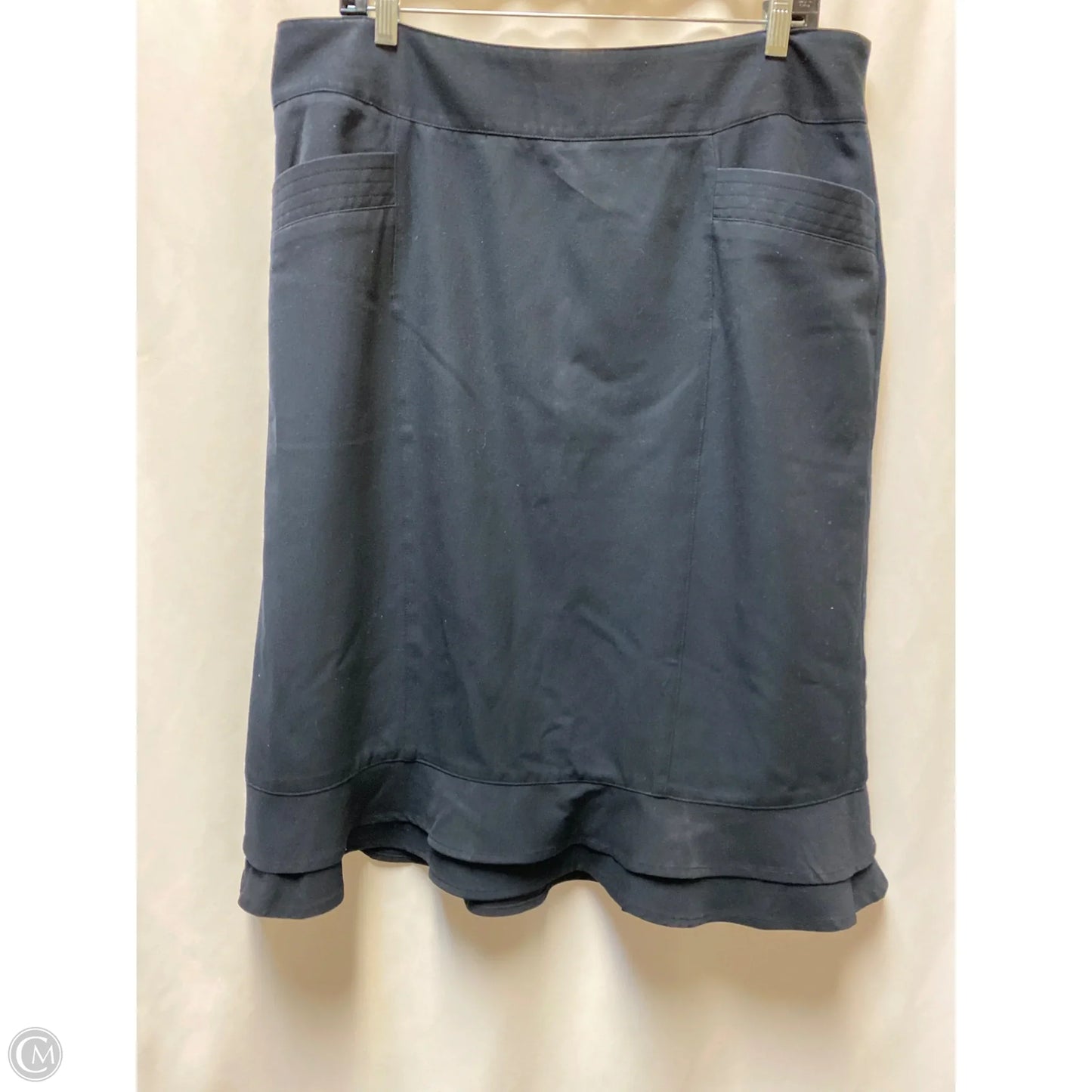 Skirt Midi By East 5th In Navy, Size: 16