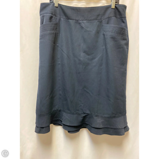 Skirt Midi By East 5th In Navy, Size: 16