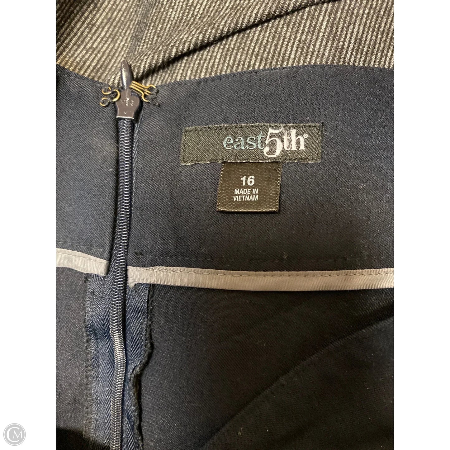 Skirt Midi By East 5th In Navy, Size: 16