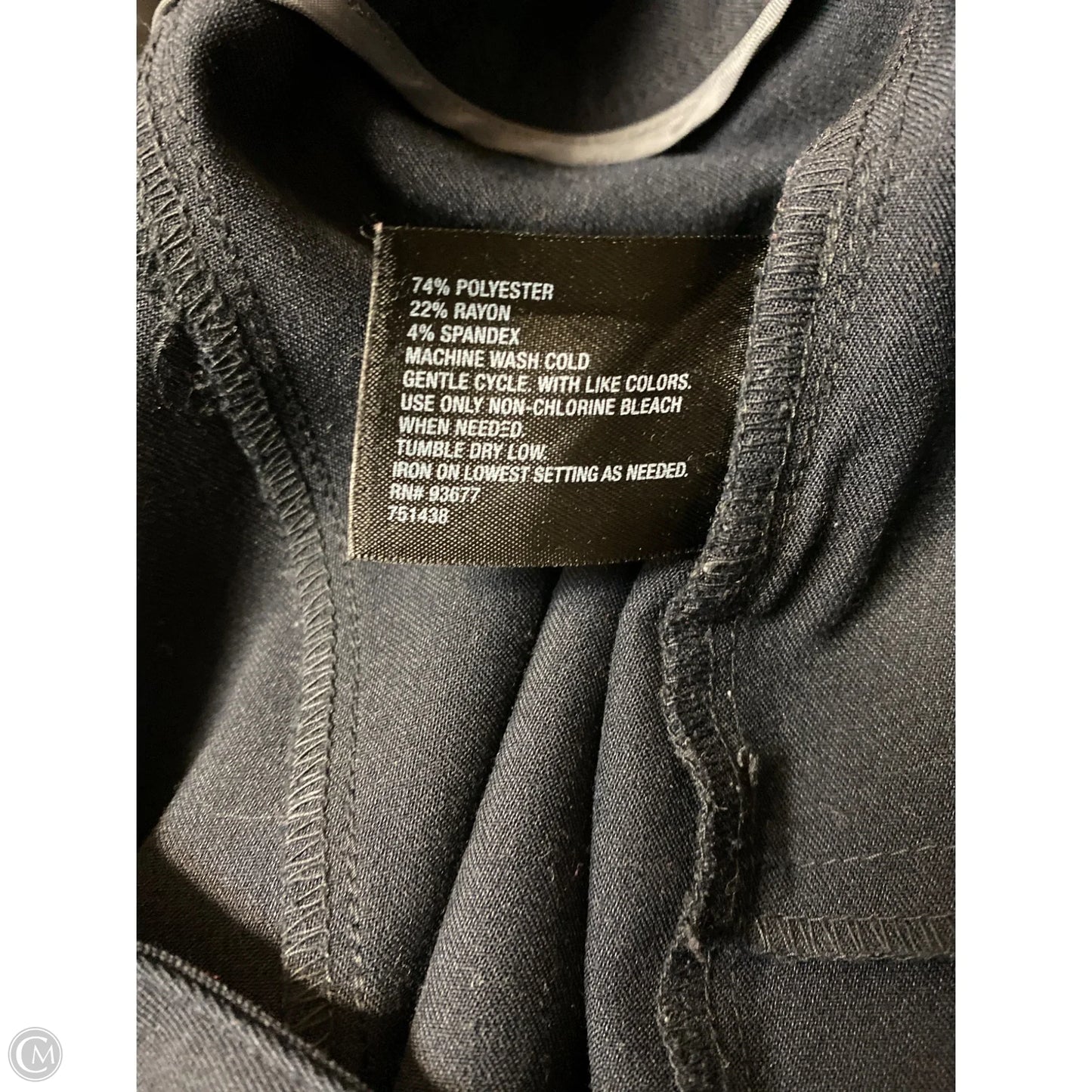 Skirt Midi By East 5th In Navy, Size: 16