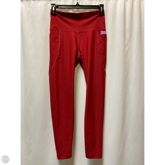 Athletic Leggings By Old Navy In Red, Size: M