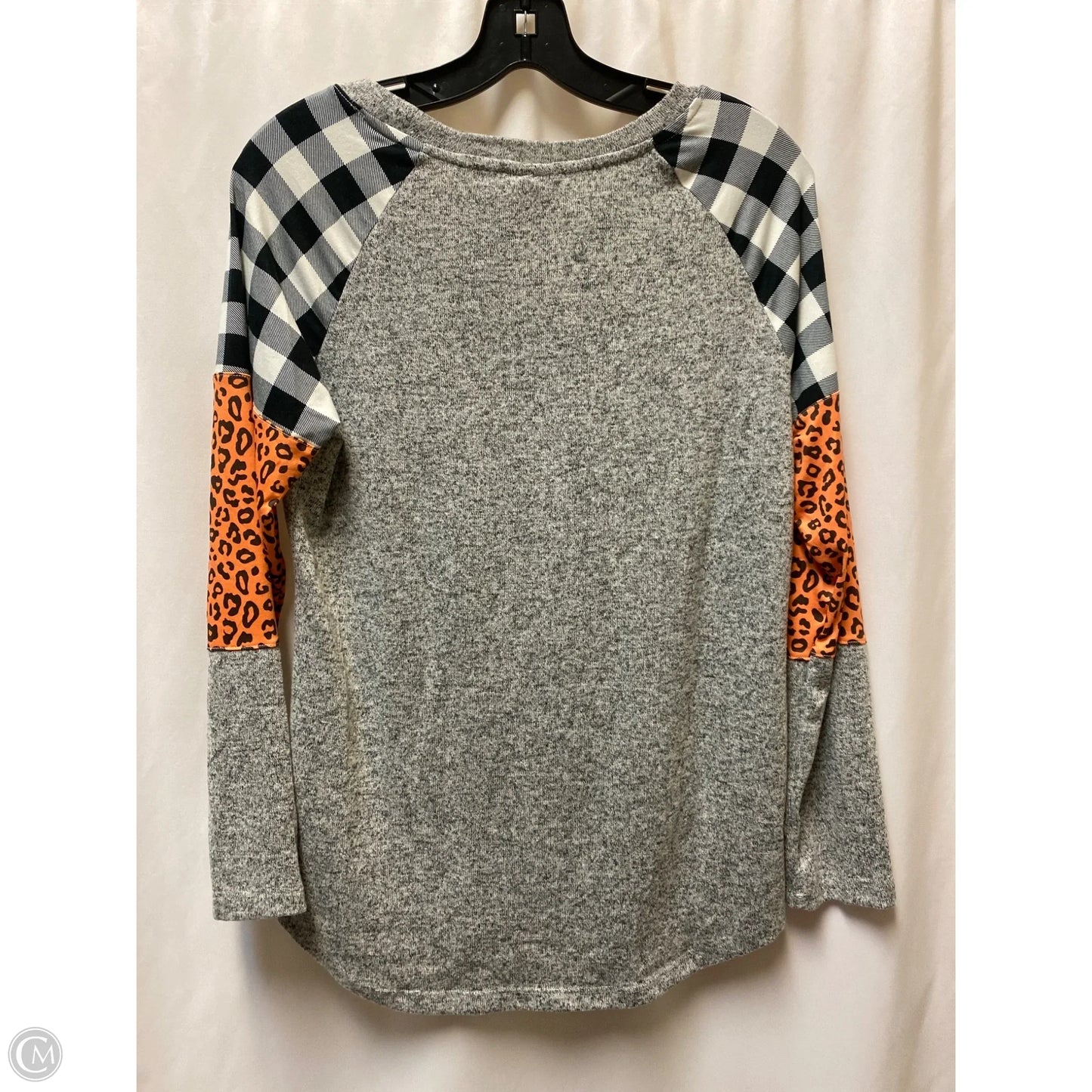 Top Long Sleeve By Clothes Mentor In Grey, Size: S