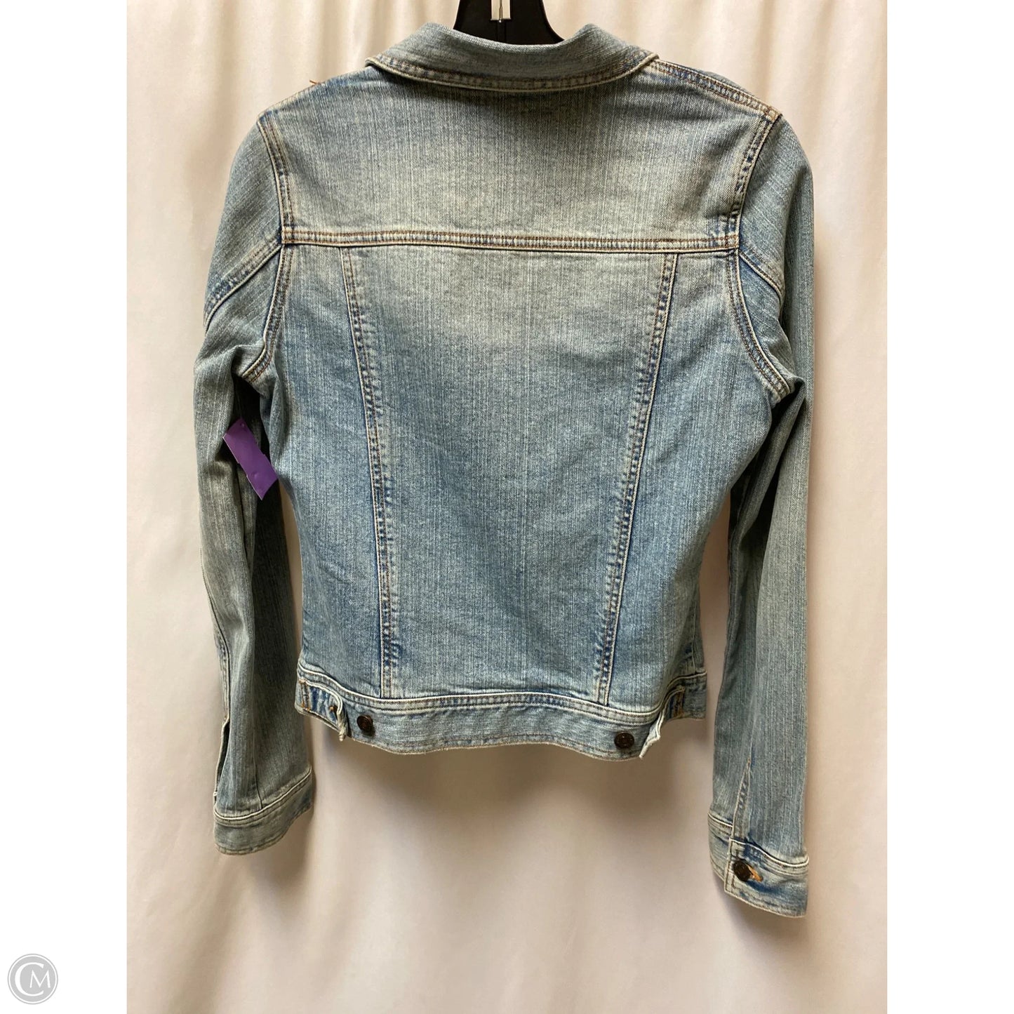 Jacket Denim By Hollister In Blue Denim, Size: M