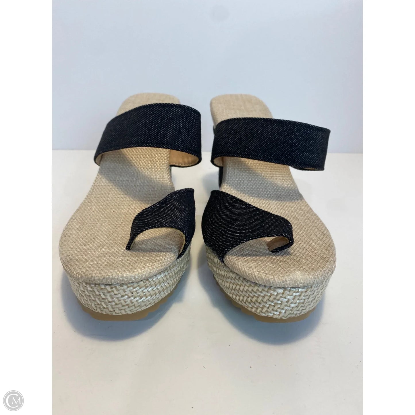 Sandals Heels Block By Clothes Mentor In Black, Size: 11.5