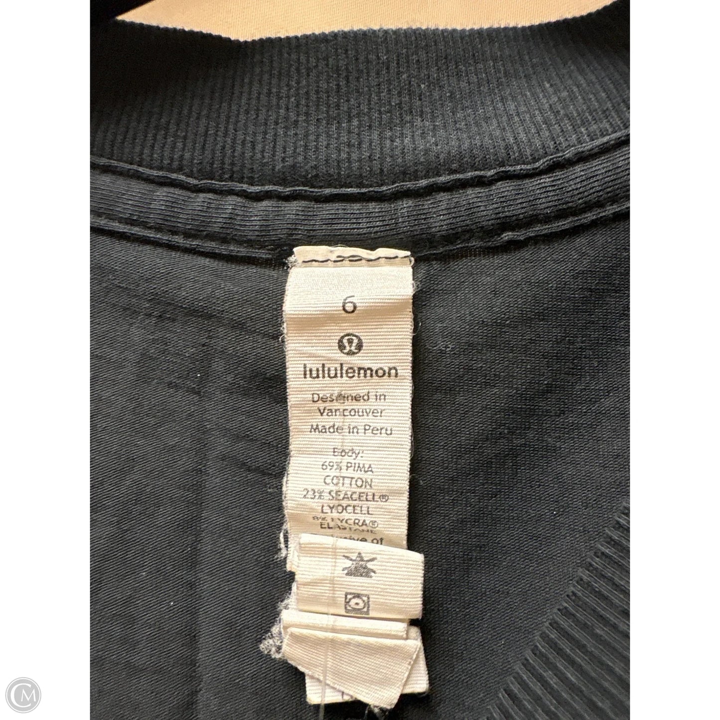 Athletic Tank Top By Lululemon In Black, Size: 6