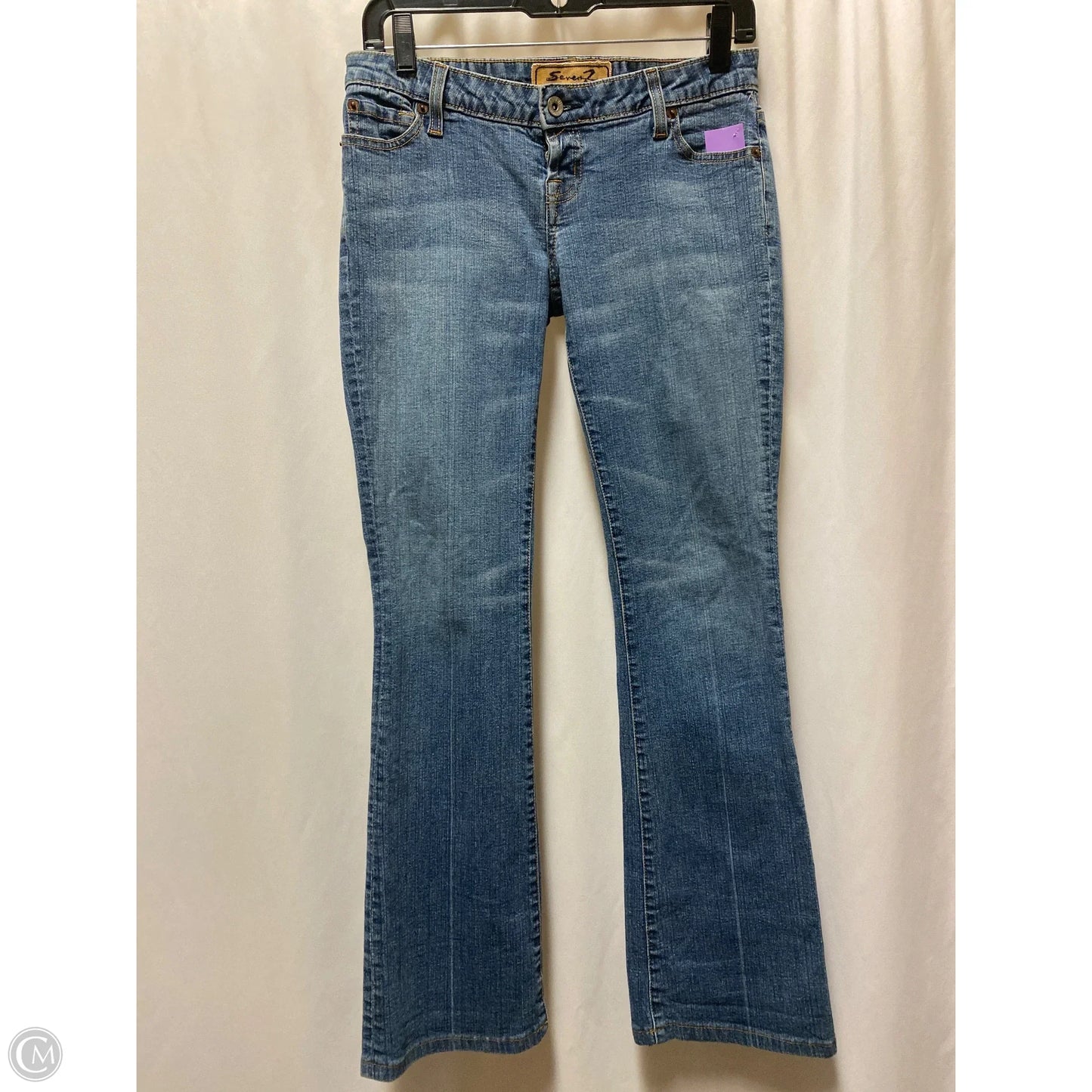 Jeans Skinny By Seven 7 In Blue Denim, Size: 6