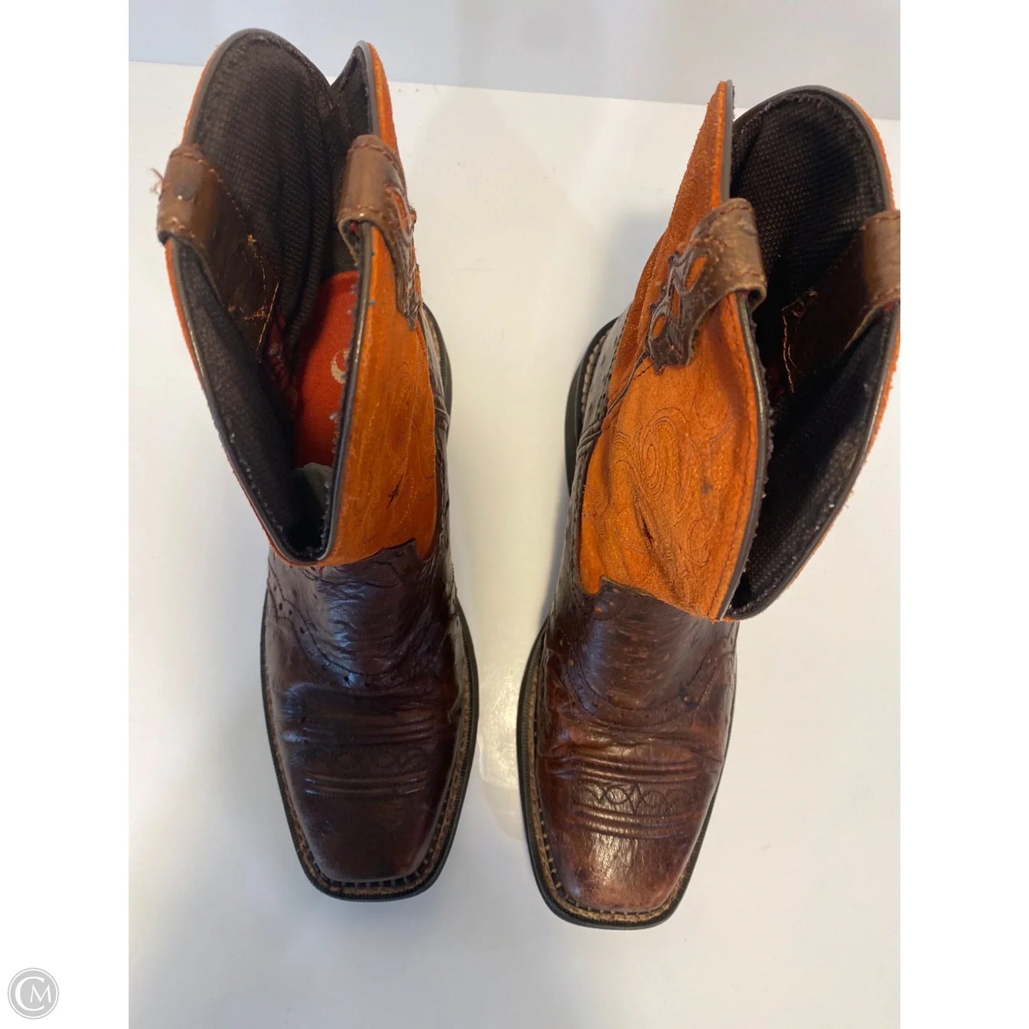 Boots Western By Justin In Orange, Size: 8.5