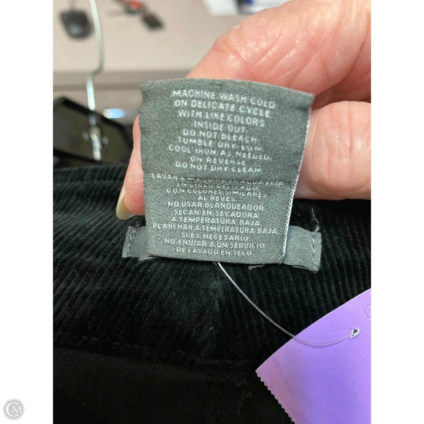 Pants Corduroy By Matty M In Black, Size: 12