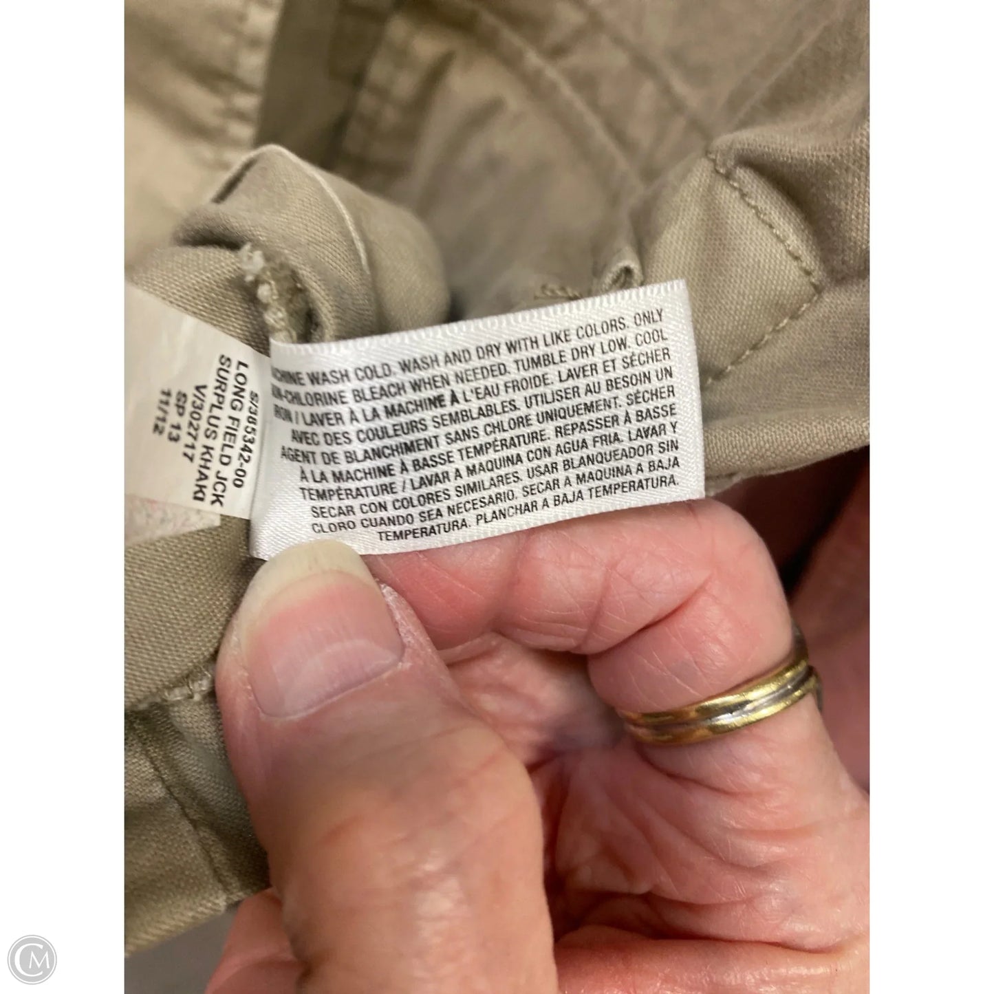 Jacket Utility By Old Navy In Beige, Size: S