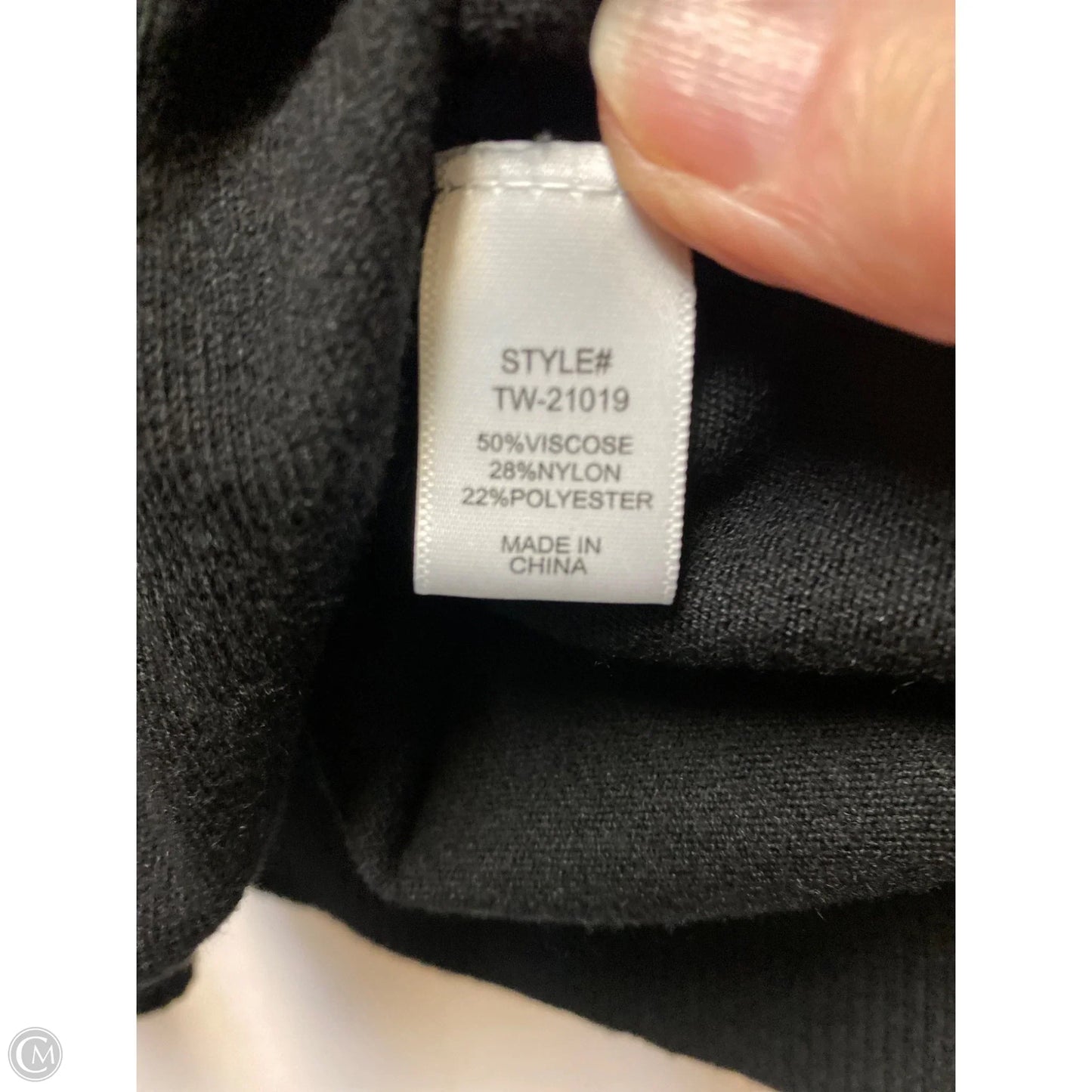 Sweater By Zenana Outfitters In Black, Size: S