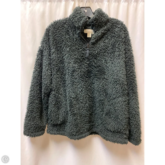 Jacket Faux Fur & Sherpa By Cuddl Duds In Black, Size: M