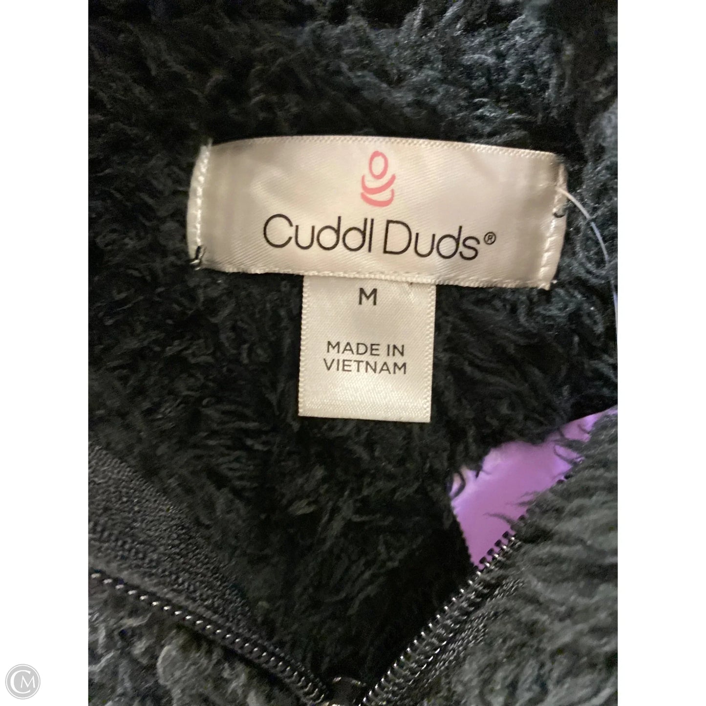 Jacket Faux Fur & Sherpa By Cuddl Duds In Black, Size: M