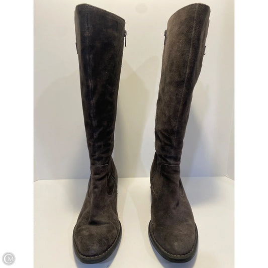 Boots Knee Flats By Born In Grey, Size: 9.5