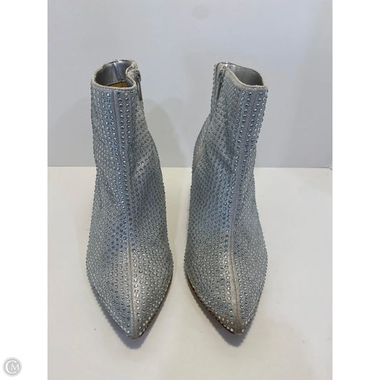 Boots Ankle Heels By Torrid In Silver, Size: 8.5