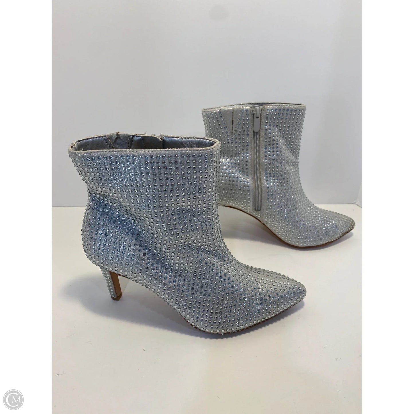 Boots Ankle Heels By Torrid In Silver, Size: 8.5