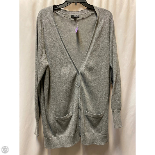 Cardigan By Ana In Silver, Size: 2x