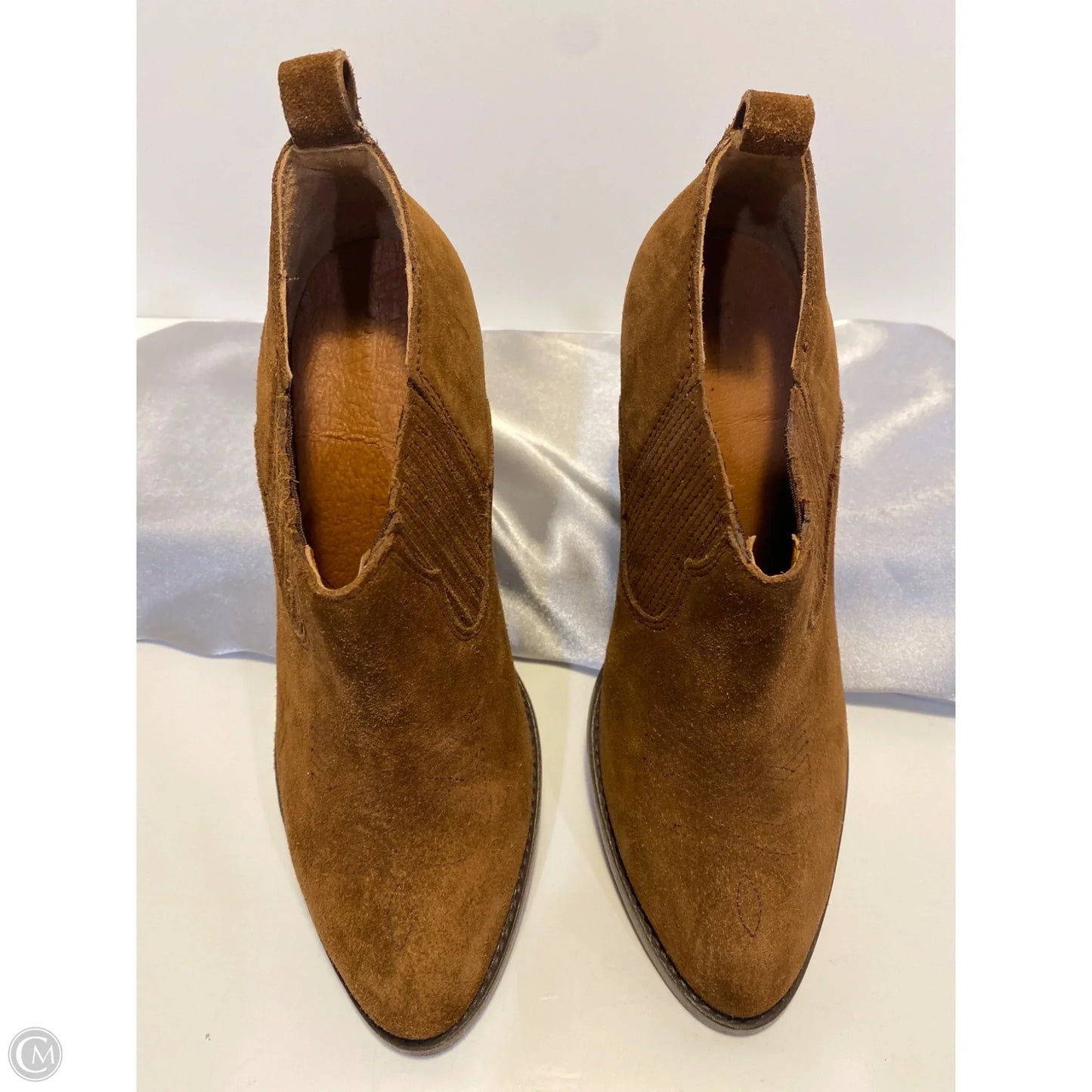 Boots Designer By Frye In Brown, Size: 7