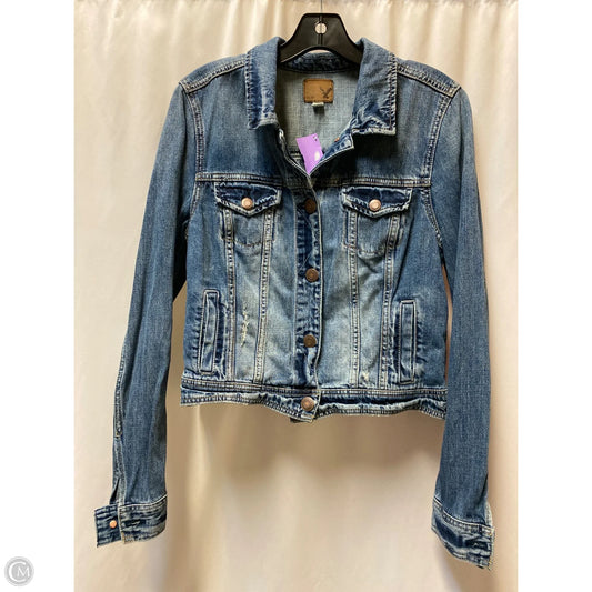Jacket Denim By American Eagle In Blue Denim, Size: L