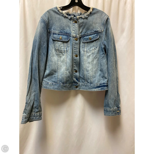 Jacket Denim By Chaps In Blue Denim, Size: Xl