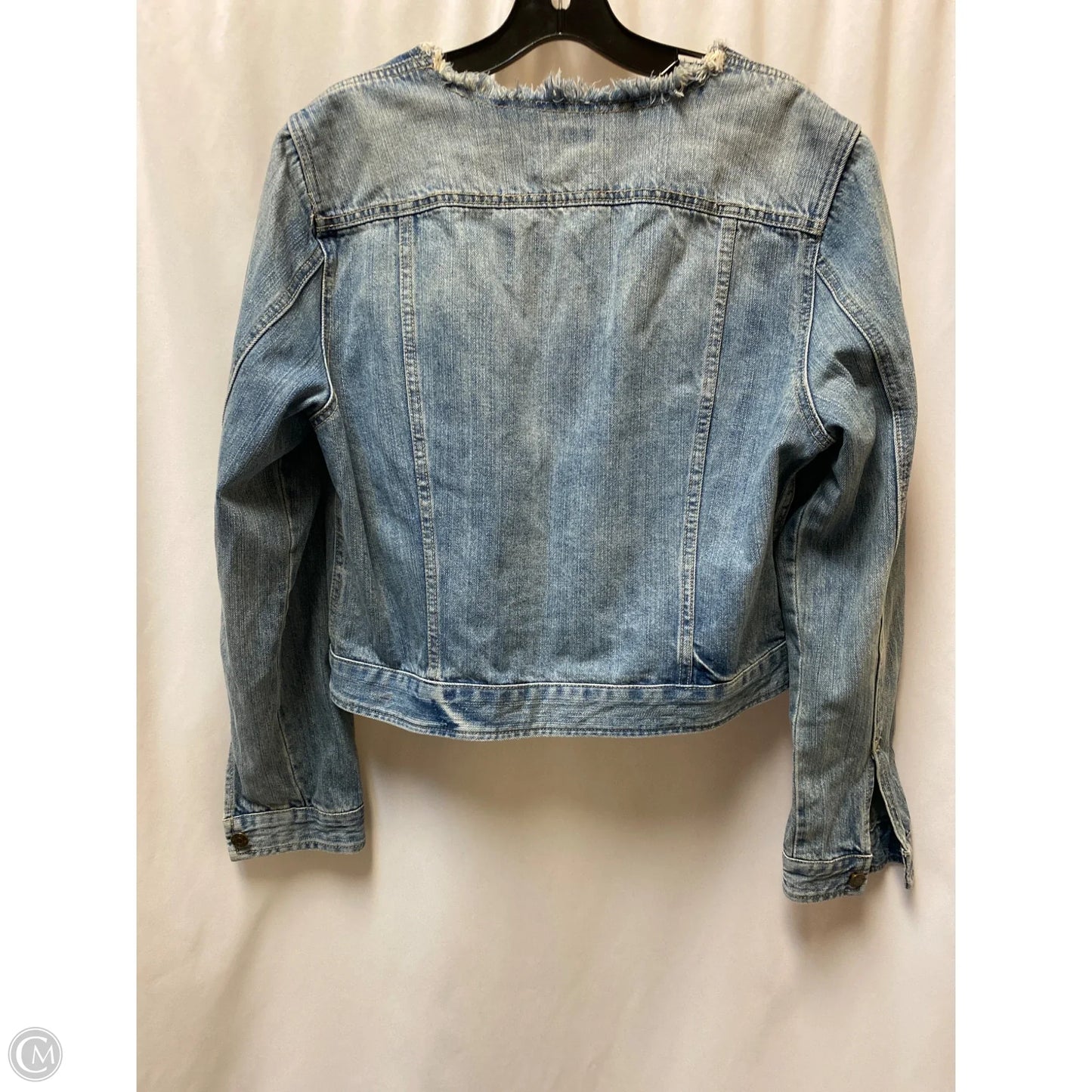 Jacket Denim By Chaps In Blue Denim, Size: Xl