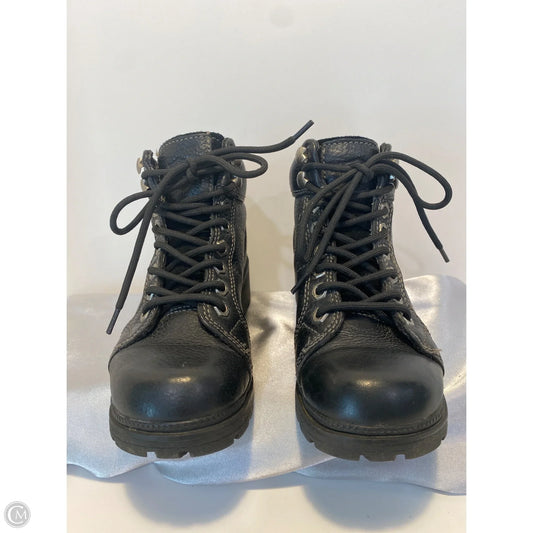 Boots Ankle Flats By Harley Davidson In Black, Size: 5.5