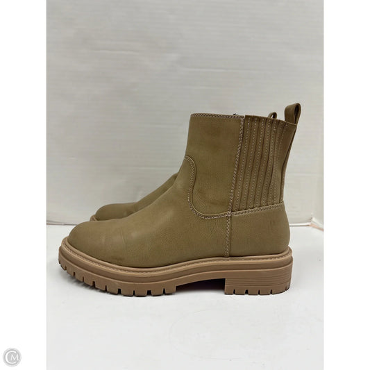 Boots Ankle Flats By Time And Tru In Green, Size: 11