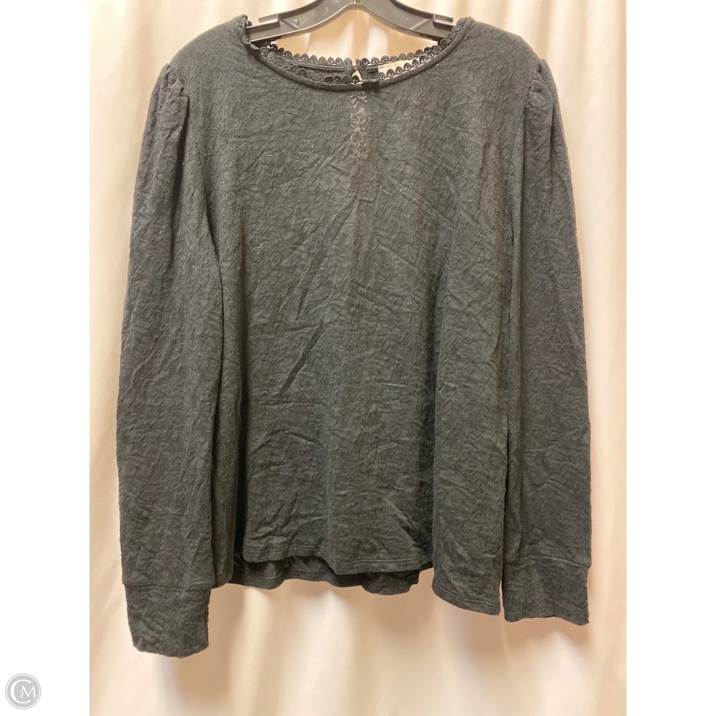 Top Long Sleeve By Loft In Black, Size: Xl