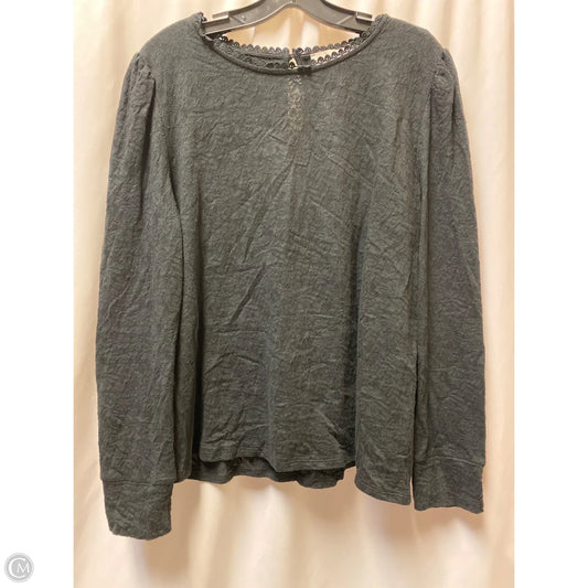 Top Long Sleeve By Loft In Black, Size: Xl
